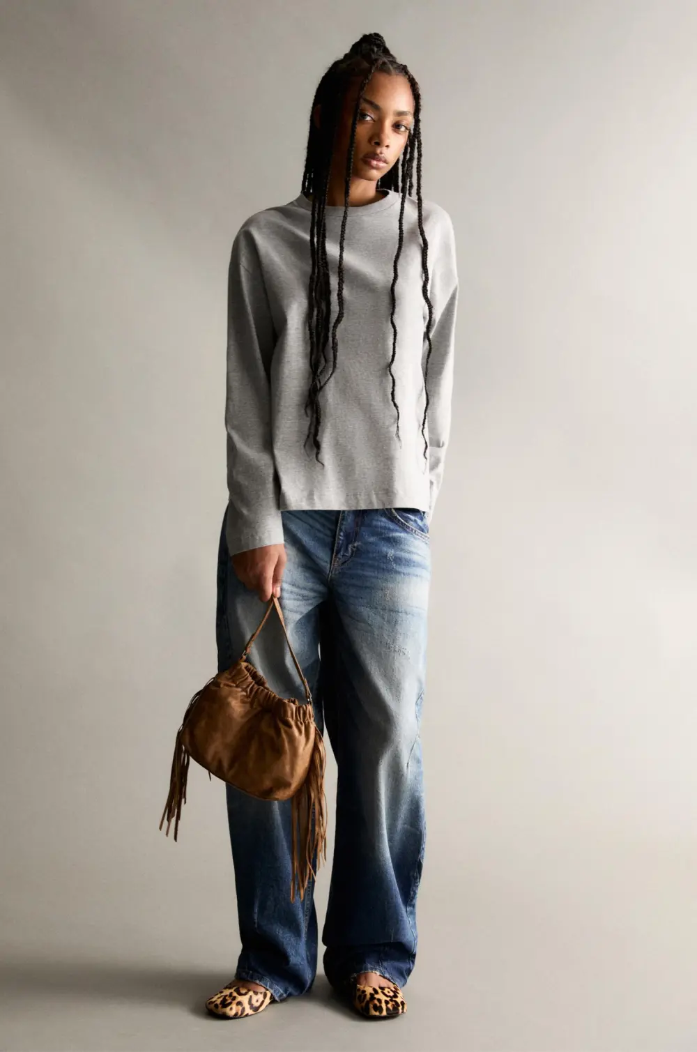 Camiseta manga larga oversize
