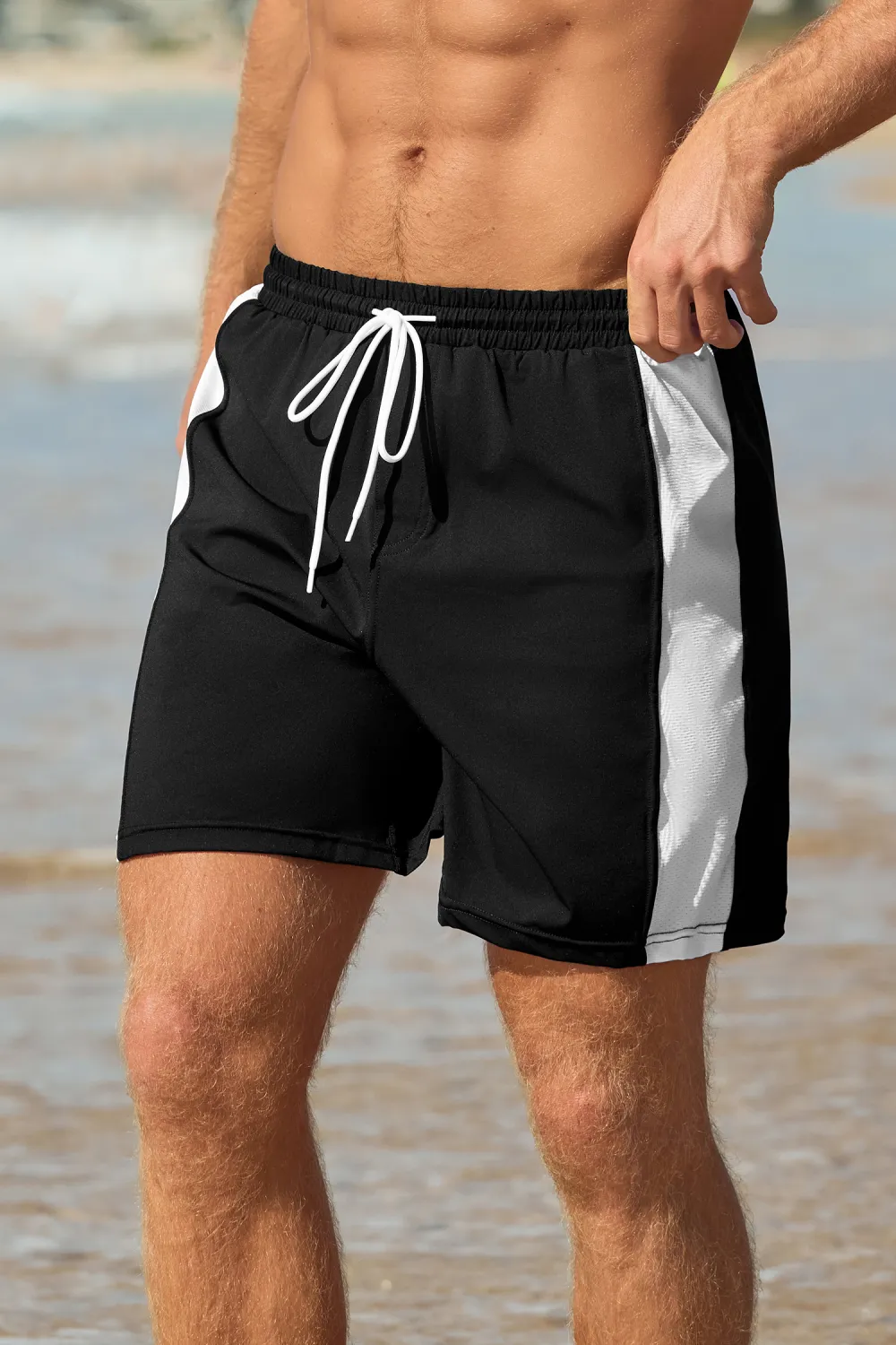 Game On Black & White Board Shorts