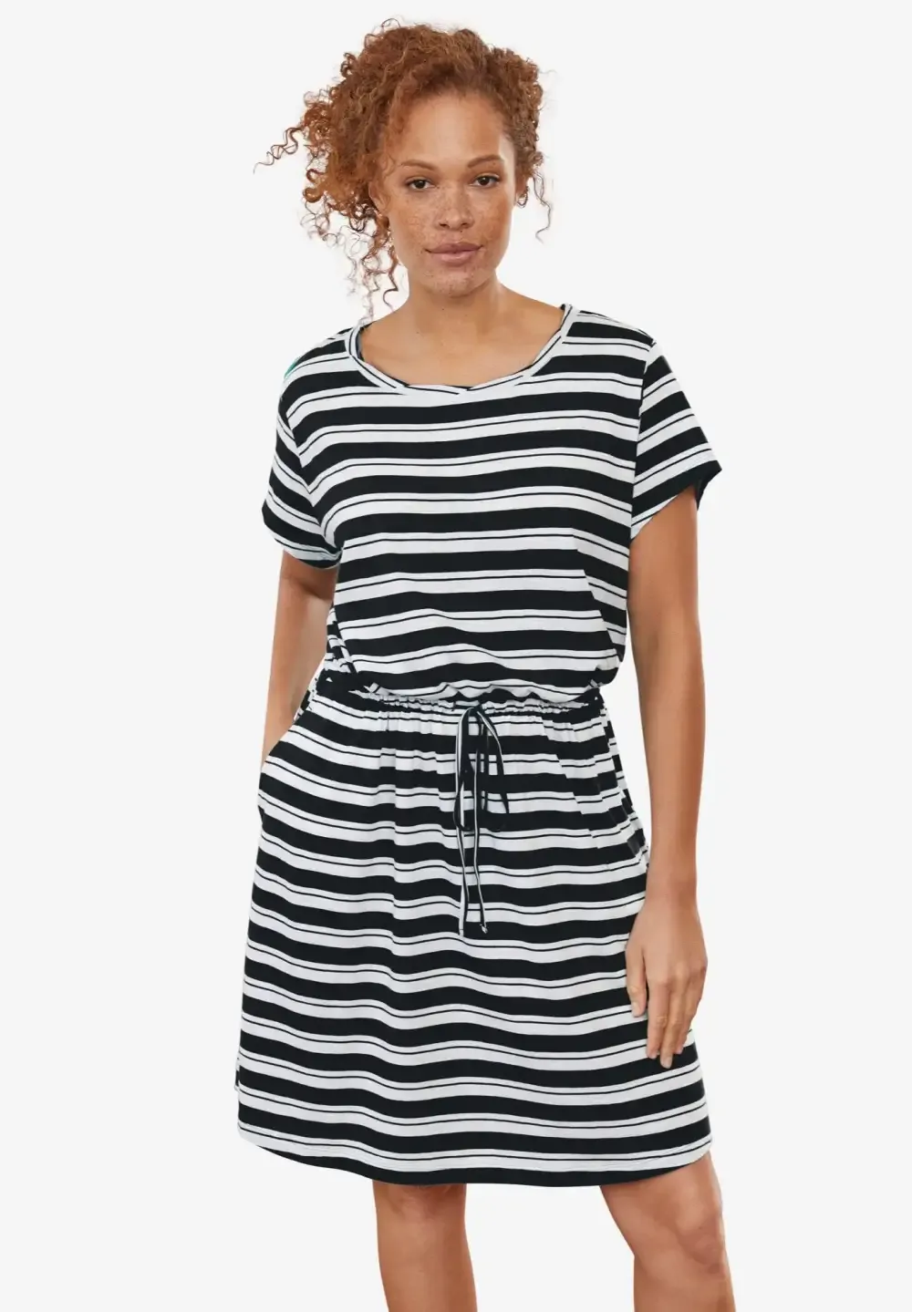 Knit Drawstring Dress