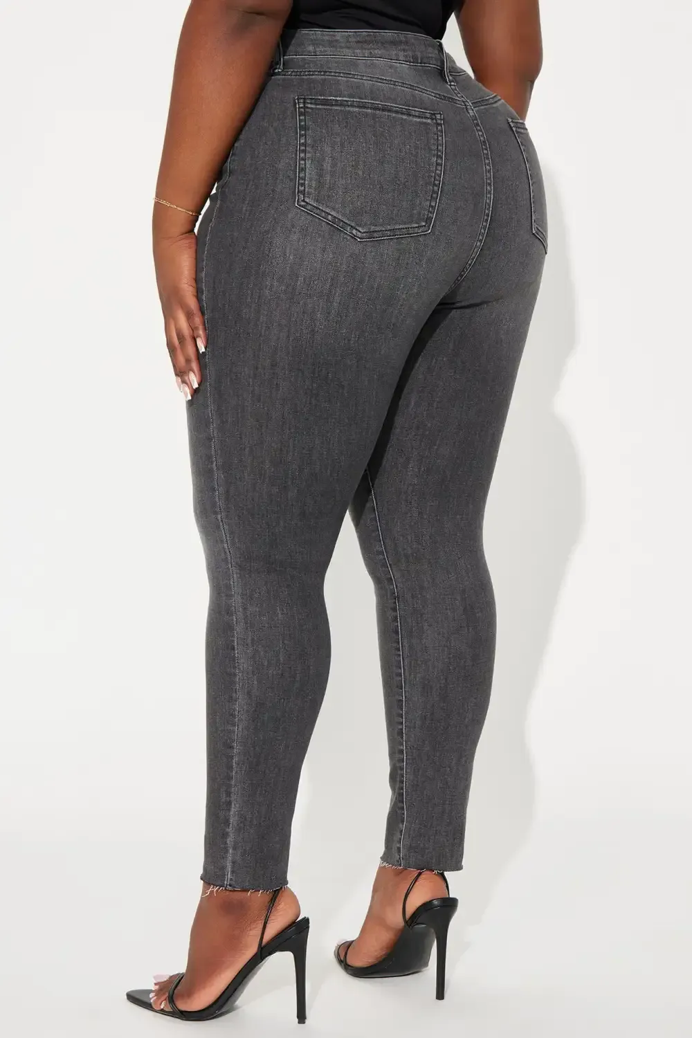 Can't Stay Away Stretch Skinny Jeans - Black Wash