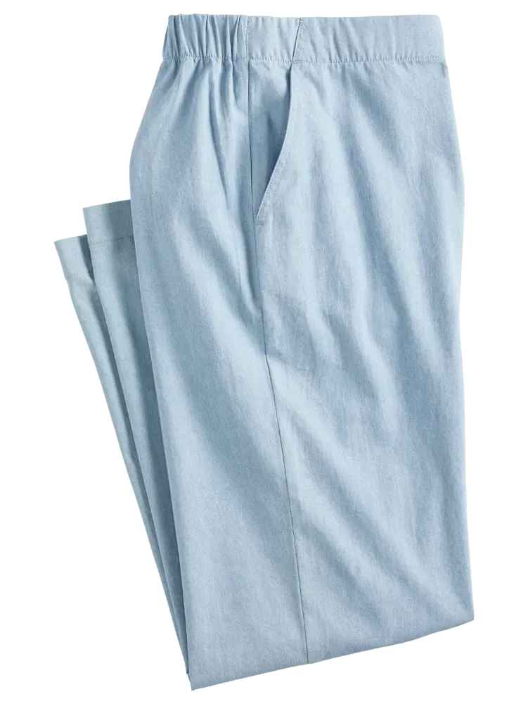 Women's Comfort Waist Chambray Pull-On Pants