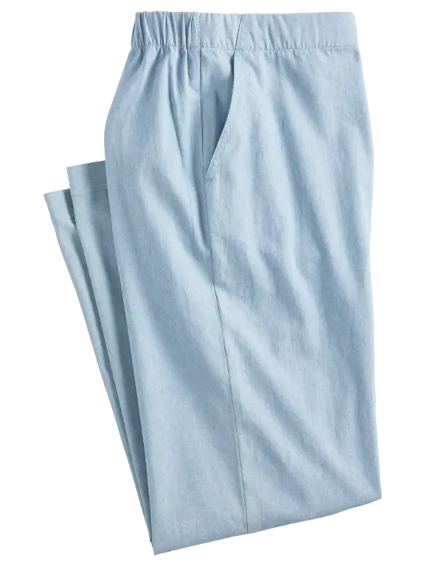 Women's Comfort Waist Chambray Pull-On Pants
