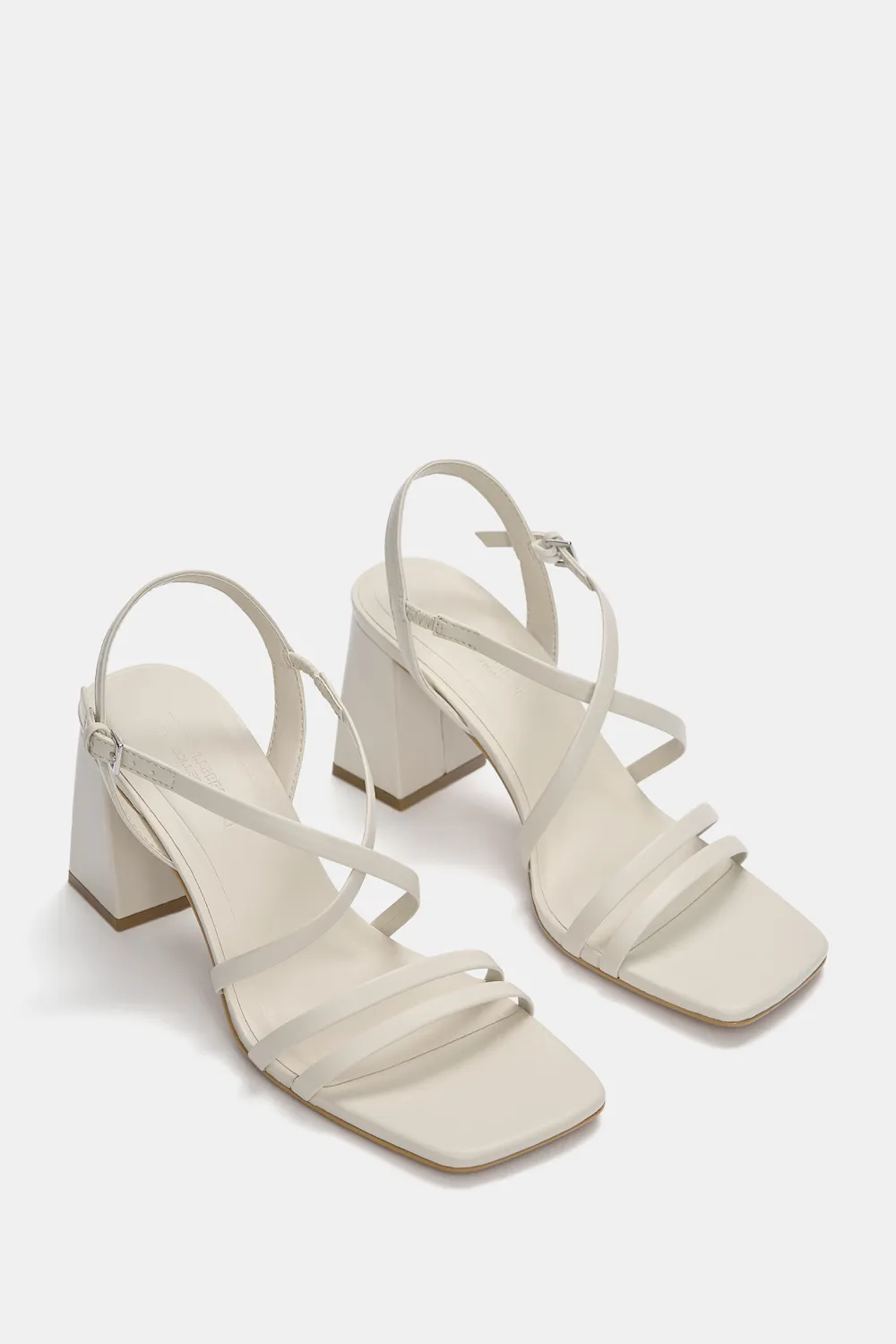 Sandalias tacón tira cruzada