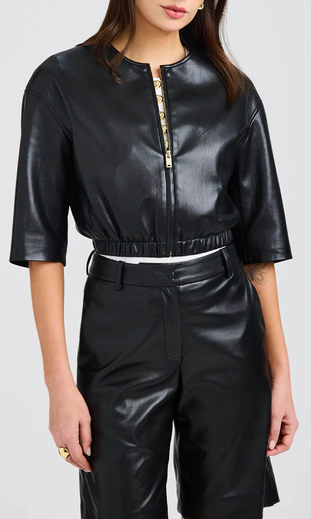 Brando Vegan Leather Bomber