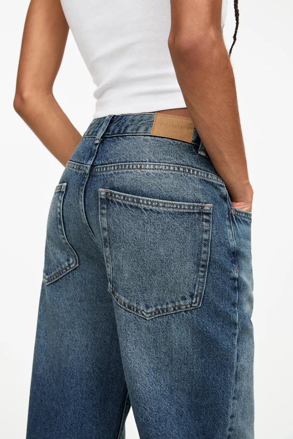 Jeans baggy vuelta bajo