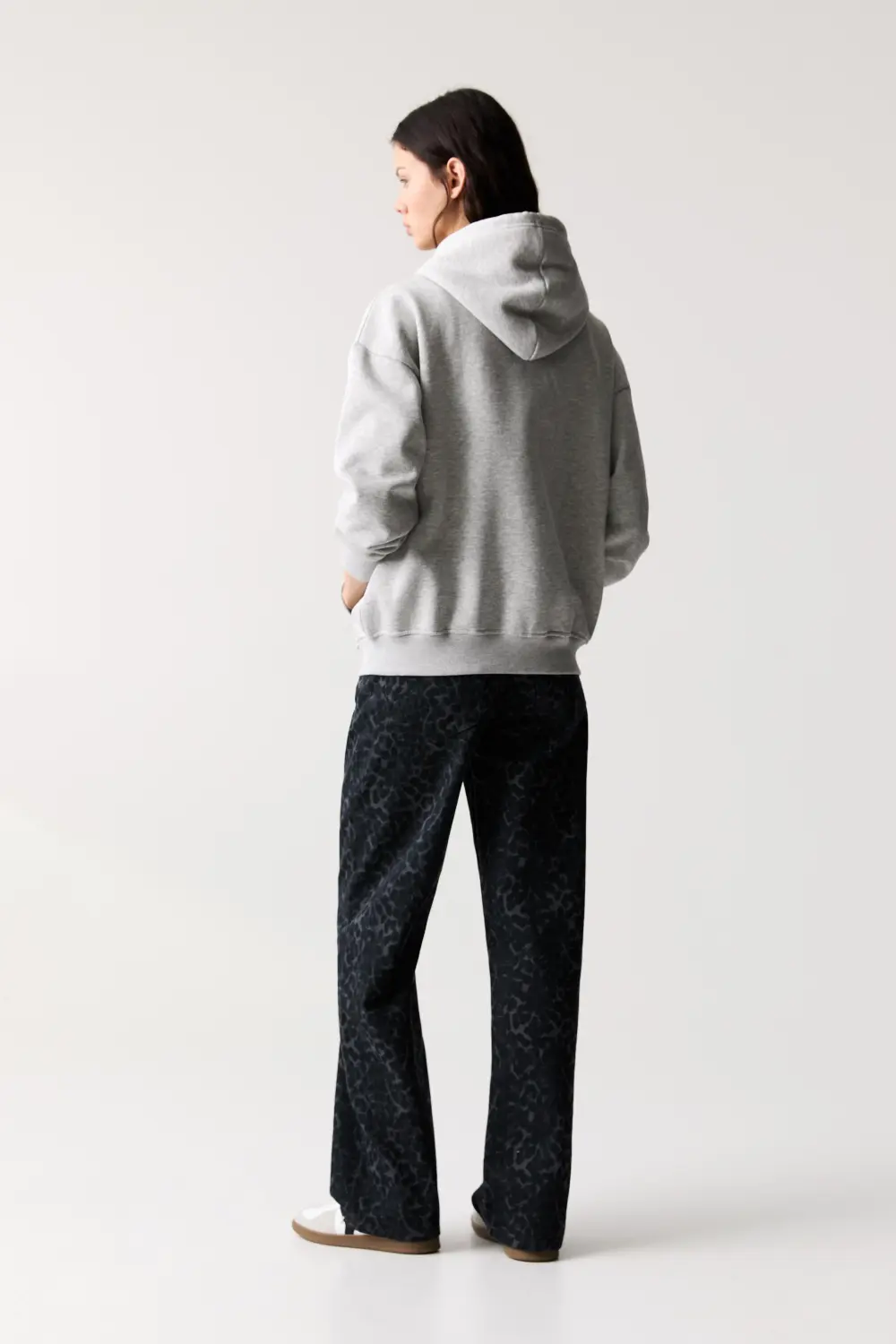Sudadera oversize capucha cremallera