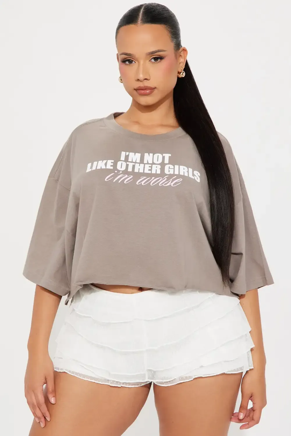 Not Like Other Girls Tee - Grey
