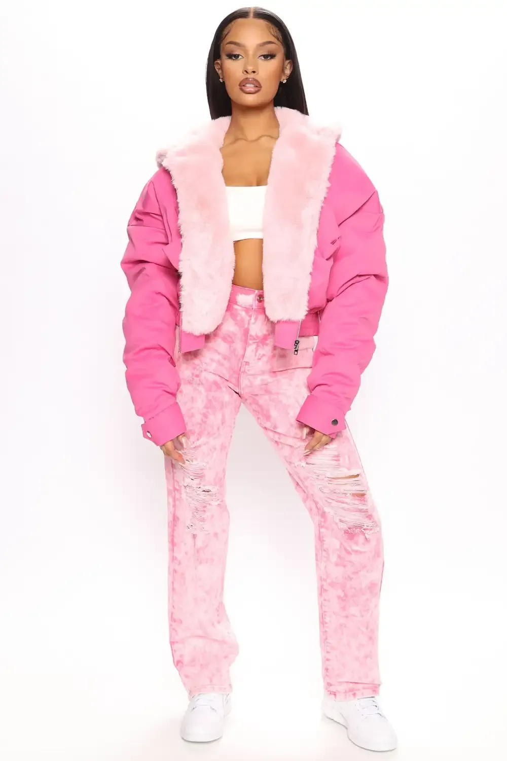 Don't Keep Your Cool Puffer Jacket - Pink