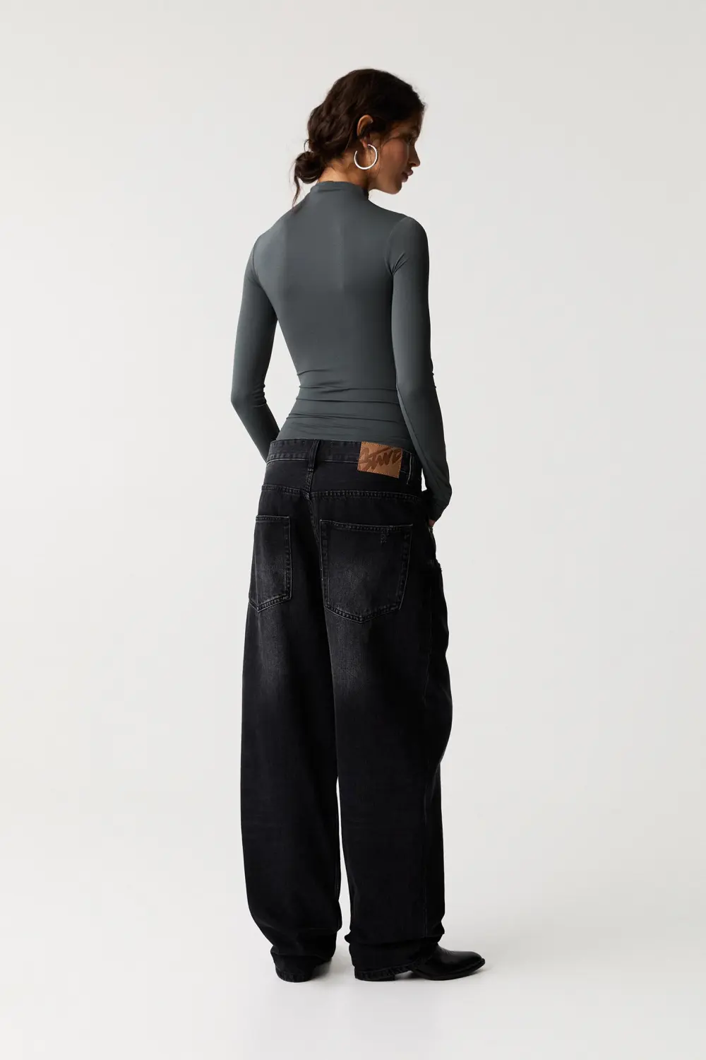 Long sleeve polyamide bodysuit