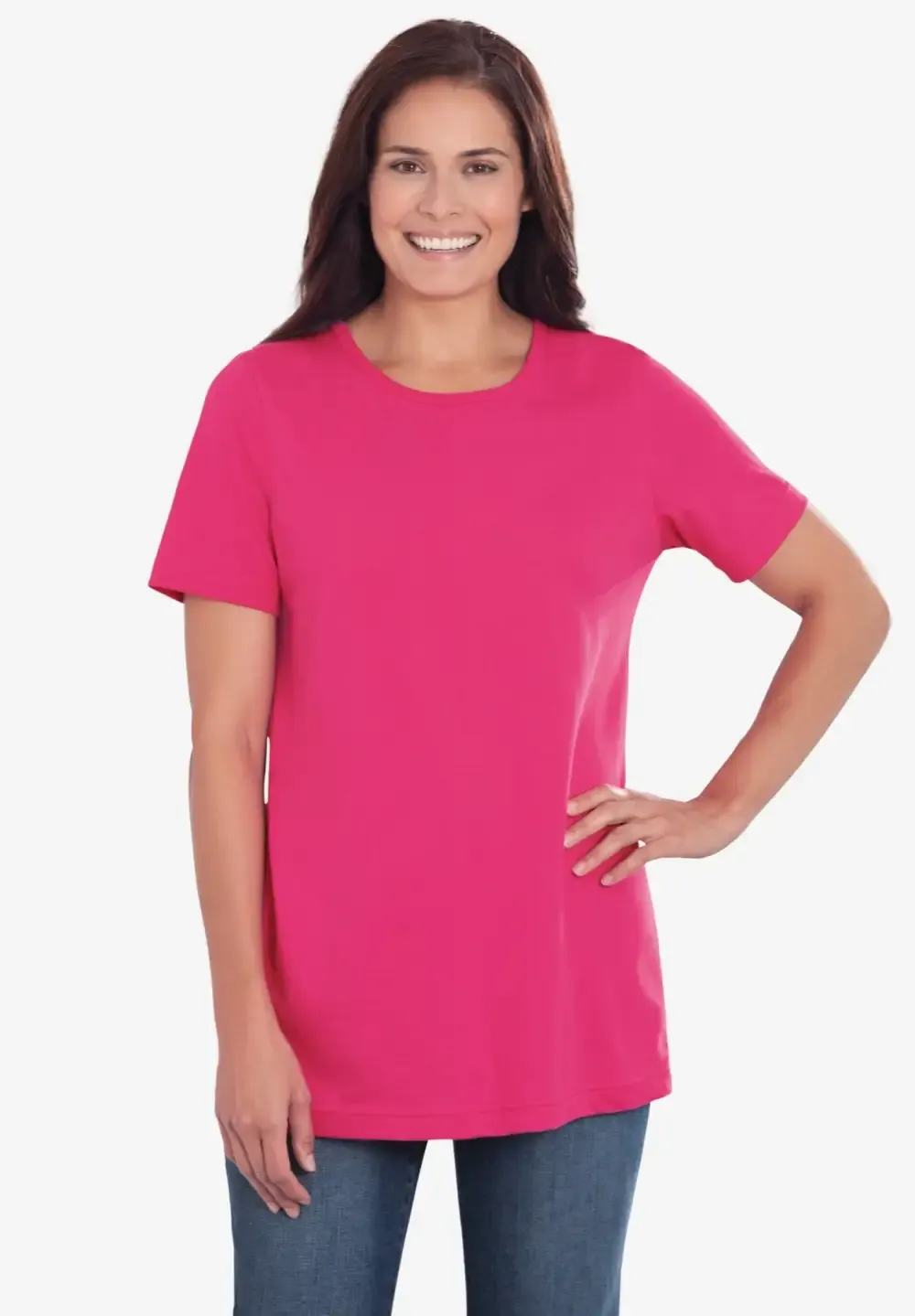 Perfect Short-Sleeve Crewneck Tee