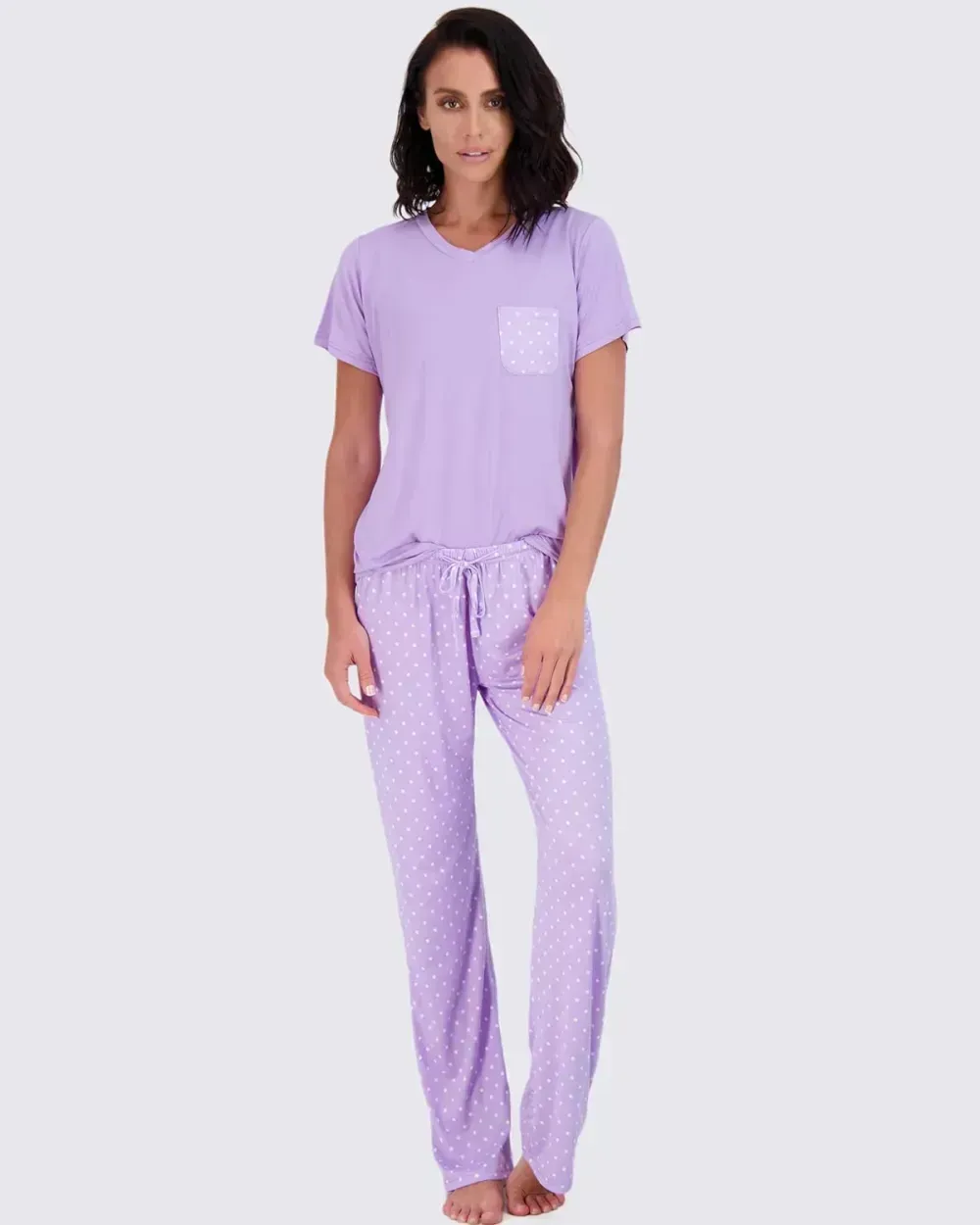 2 Pack: Women’s Pajama Set Super-Soft Short & Long Sleeve Top With Pants (Available In Plus Size)