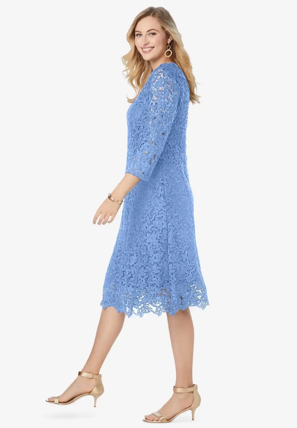 Lace Fit & Flare Dress