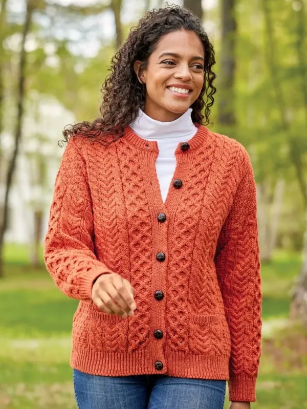 Women's Irish Wool Timeless Cardigan