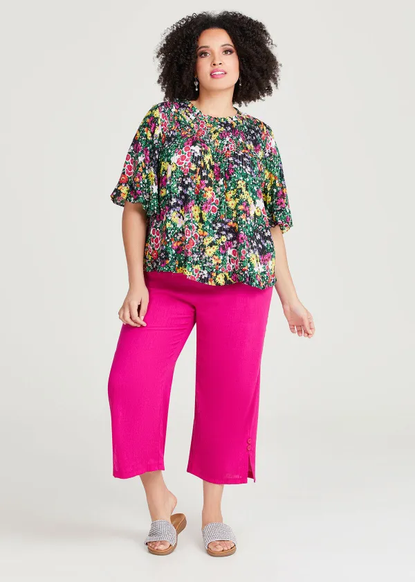 Natural Lurex Ditzy Top