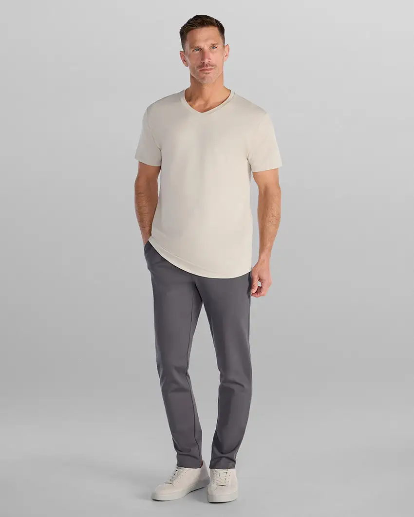 Drop-Cut V-Neck: Lux