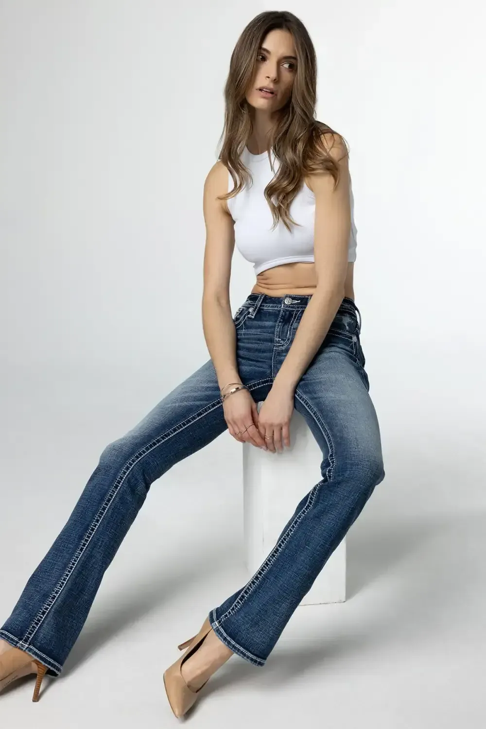 Cross Stars Bootcut Jeans