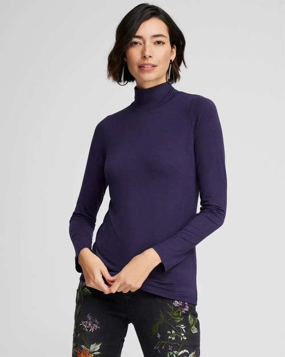 Touch of CoolTM Mock Neck Layering Tee