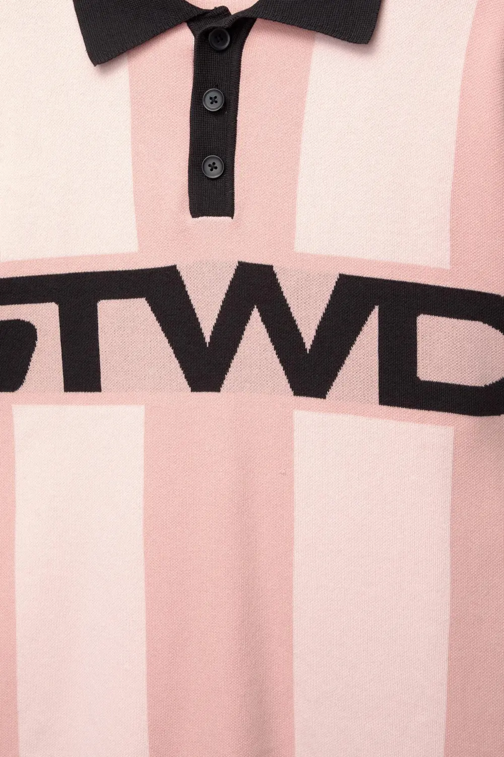Striped STWD knit polo shirt