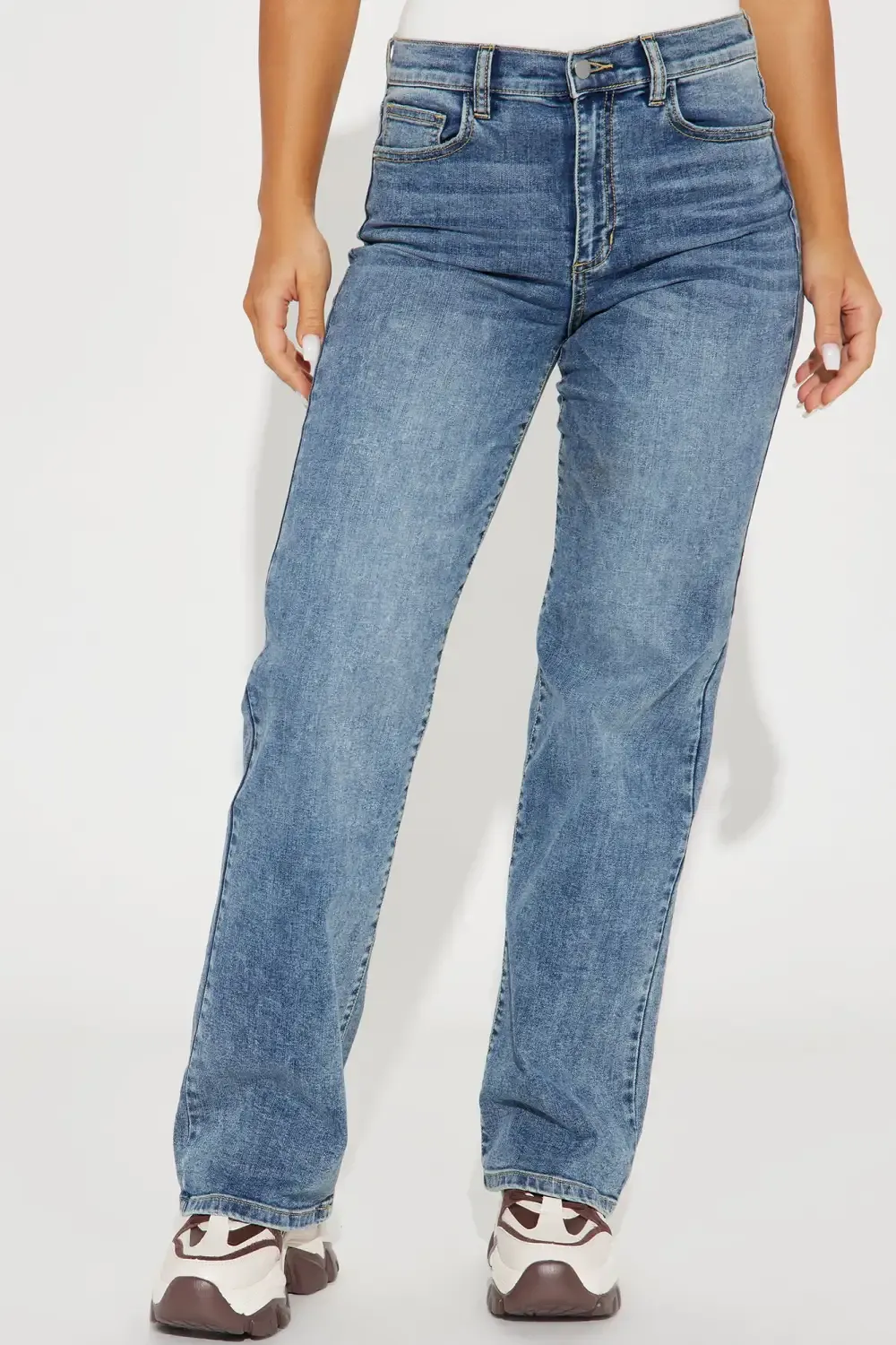 Reality Star Stretch Straight Leg Jeans - Vintage Wash