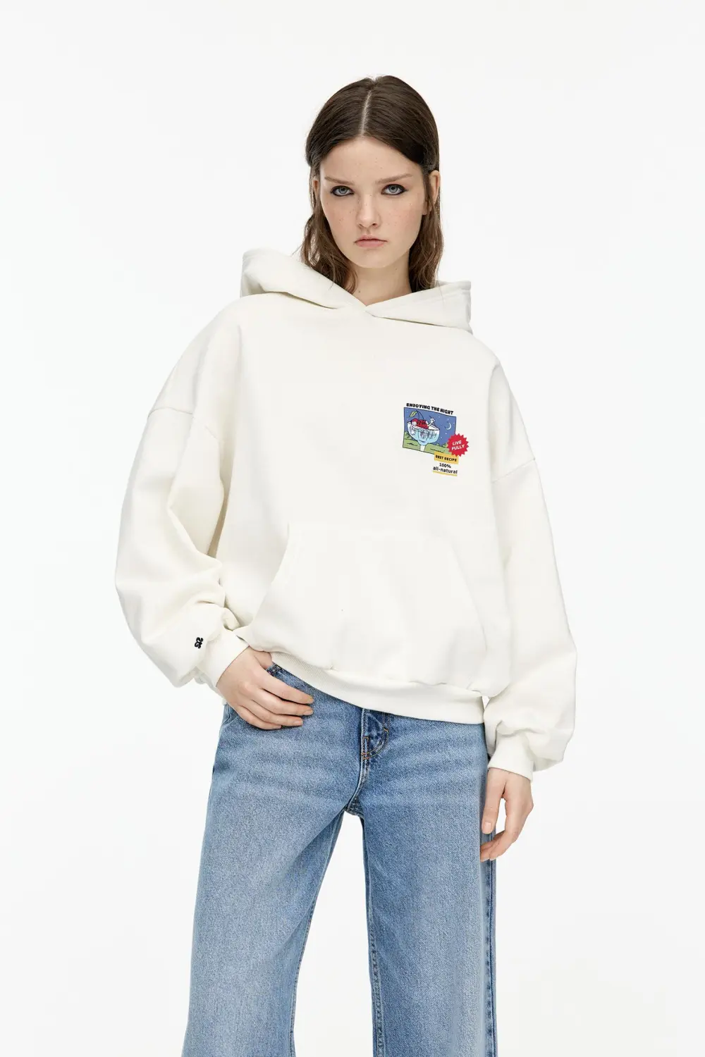 Sudadera capucha gráfico cerezas