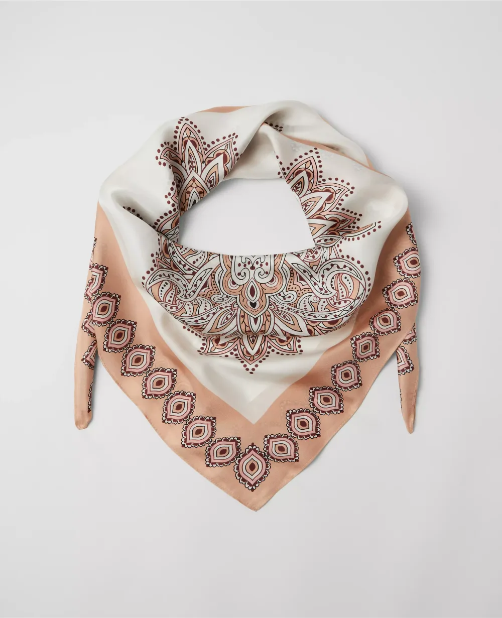 Studio Collection Paisley Square Silk Scarf