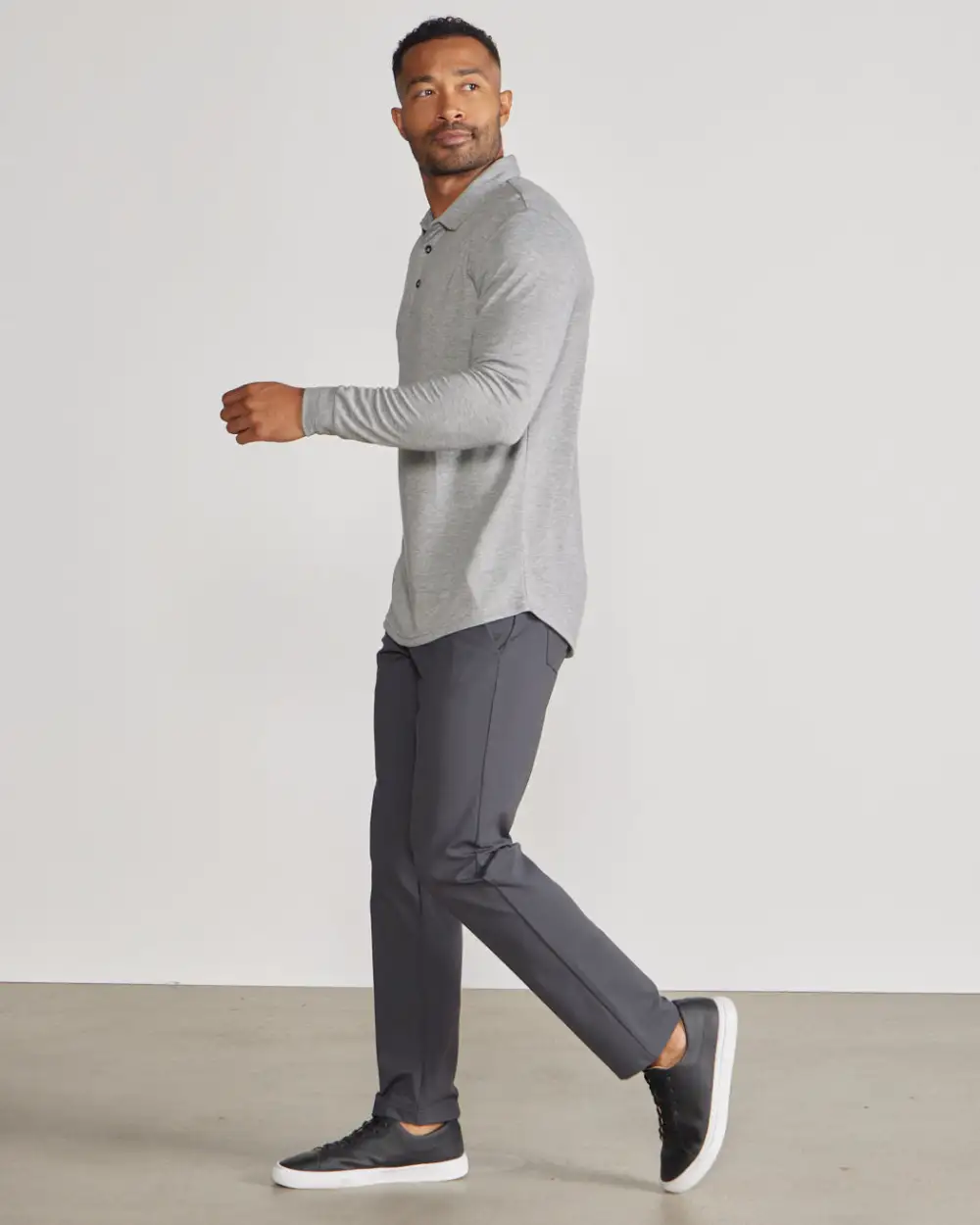 Comfort Wool Long Sleeve Polo
