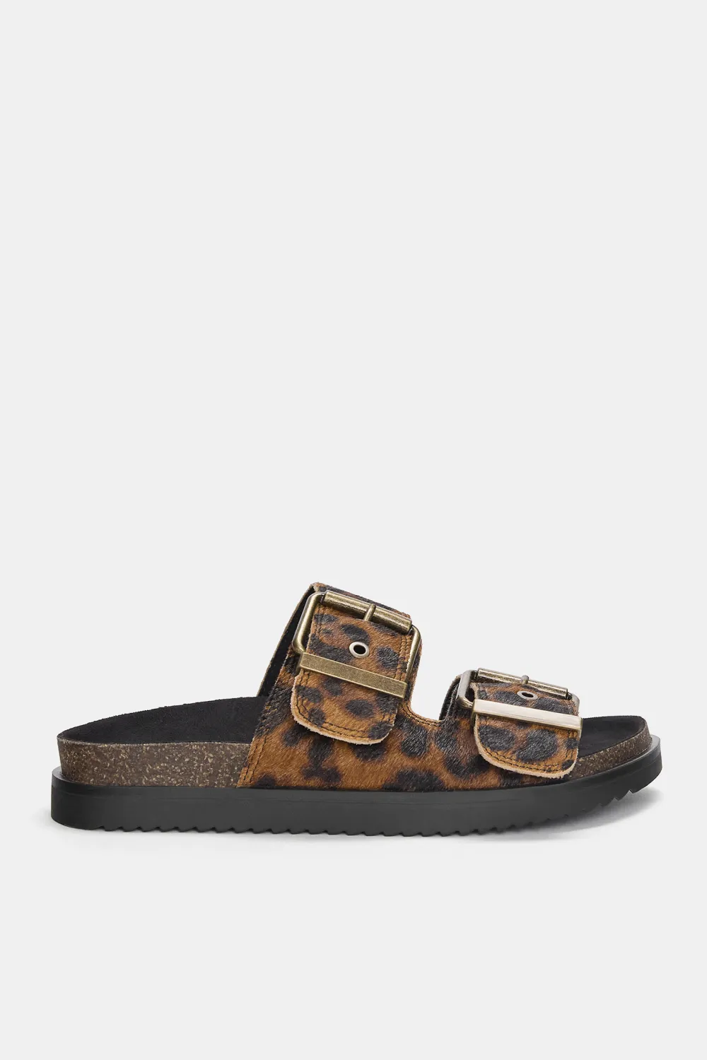 Sandalias planas animal print