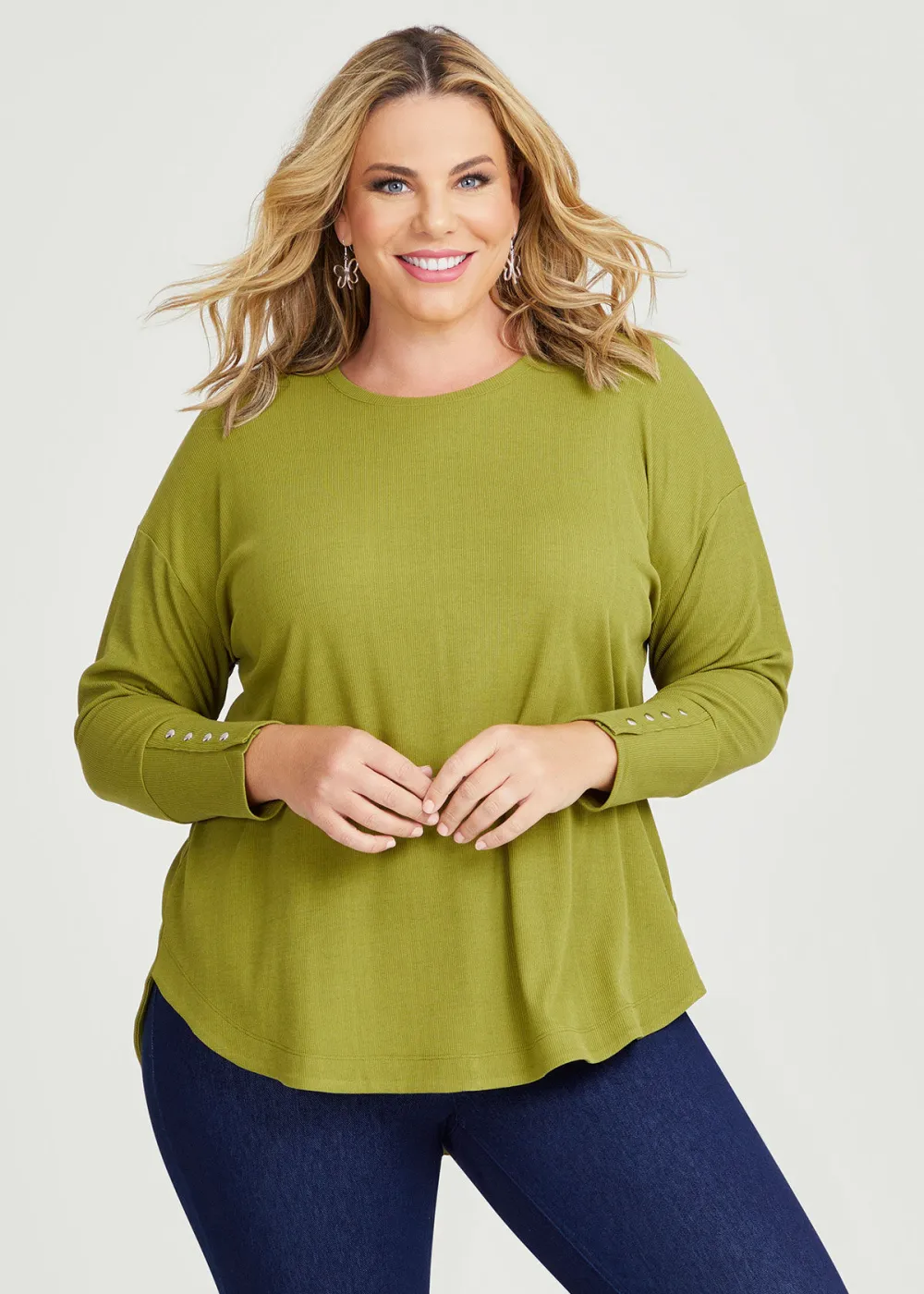 Rib Hi-lo Top