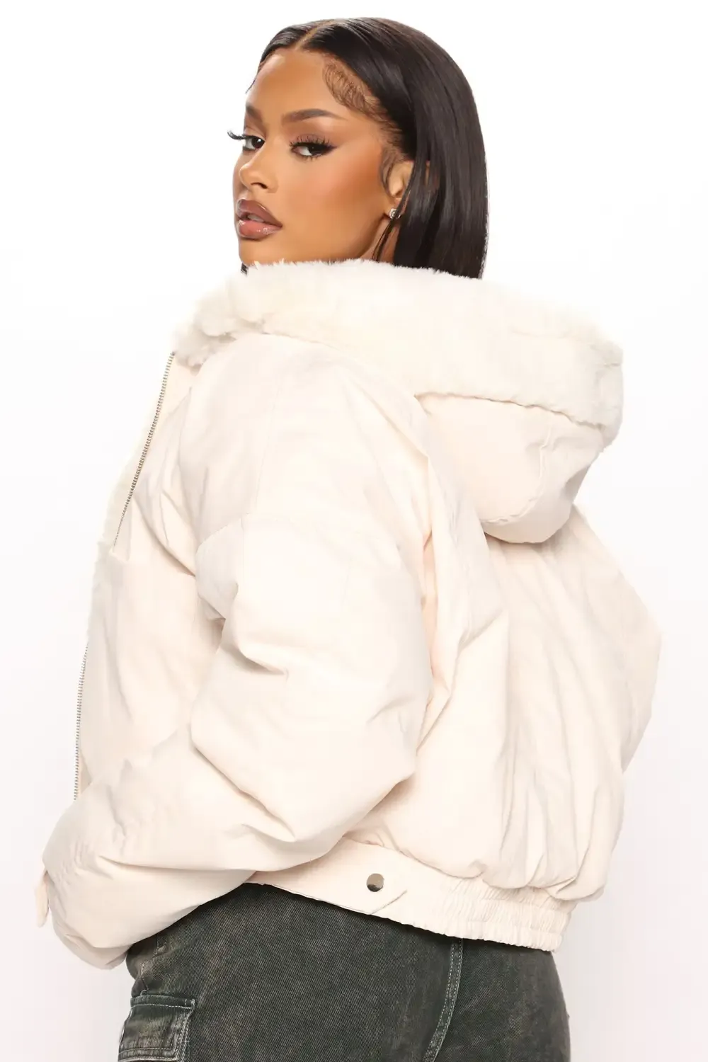 Don't Keep Your Cool Puffer Jacket - Cream
