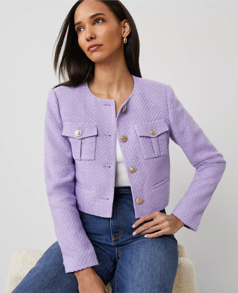 Tweed Patch Pocket Jacket