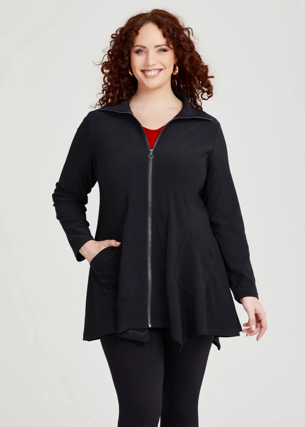 Zip Double Knit Jacket