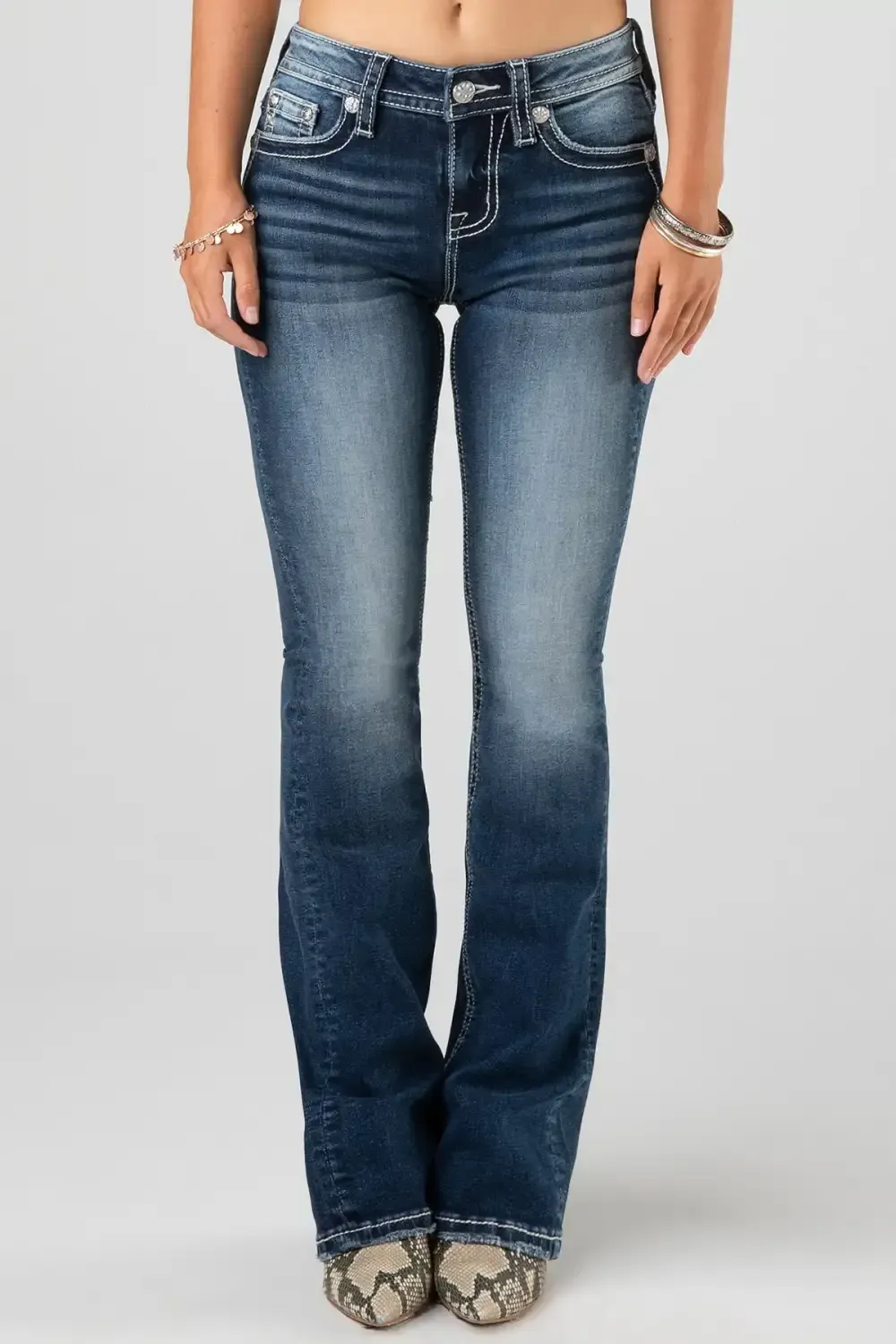 Geo Stone Bootcut Jeans