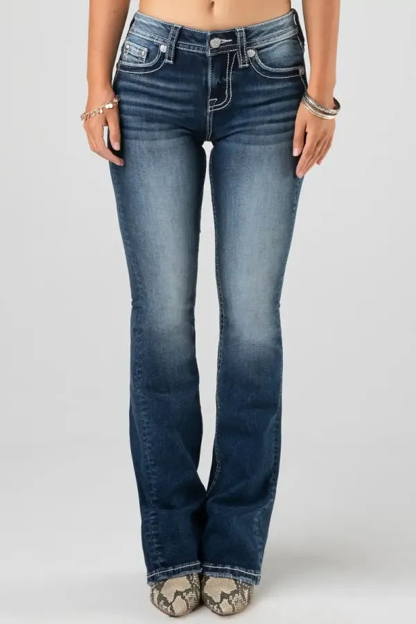 Geo Stone Bootcut Jeans