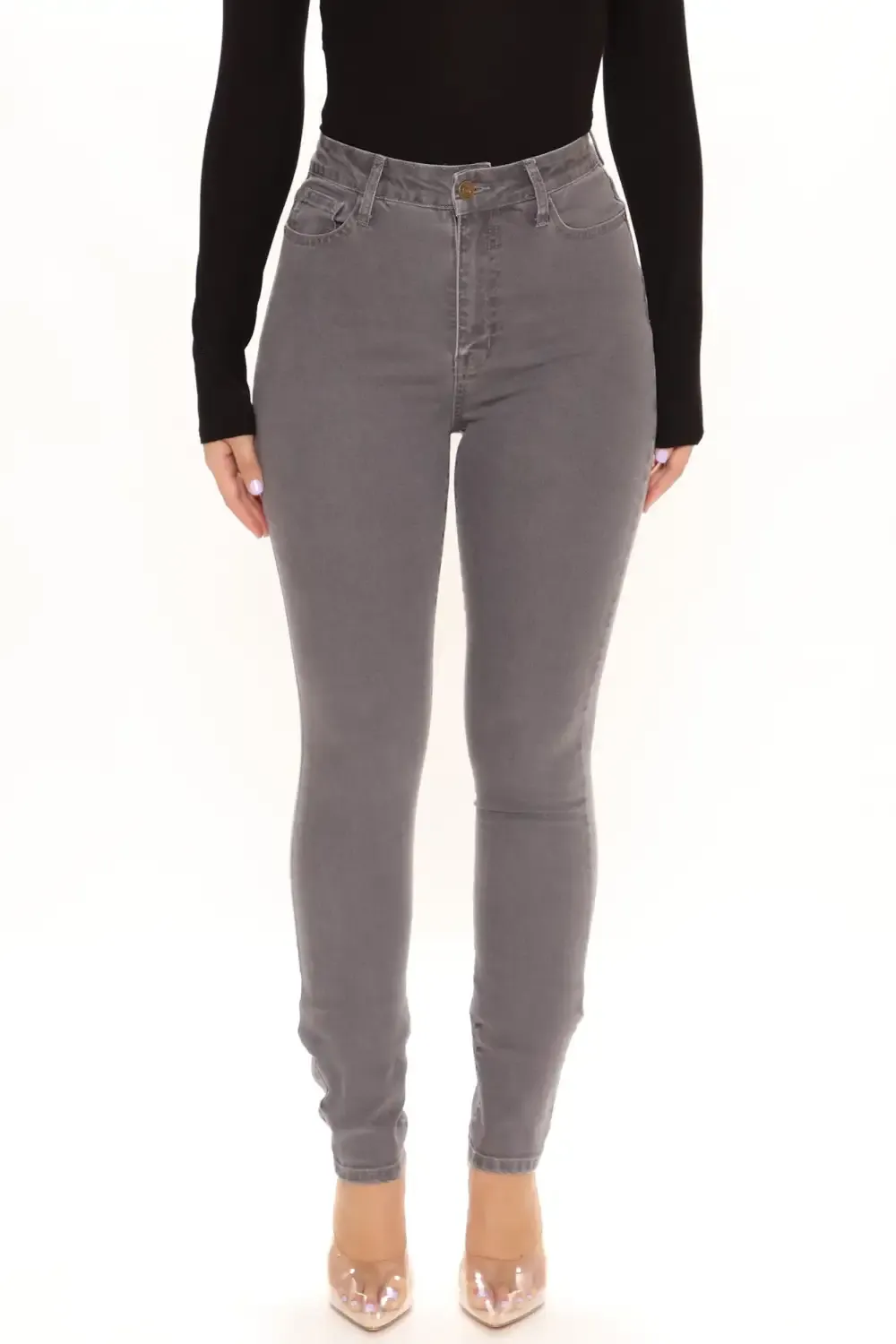 Tall The Right Angles Skinny Jeans - Grey
