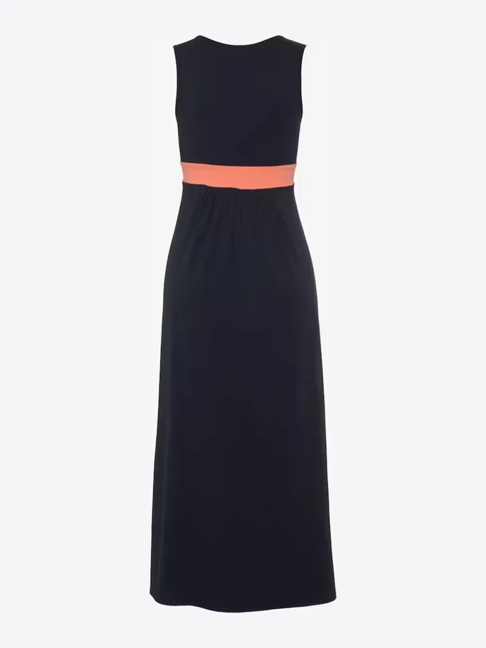 Marine Blue V-neck Casual Style Dress