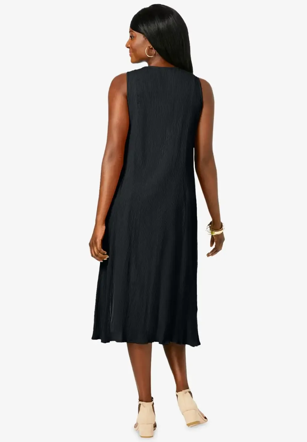 Button-Down Gauze Midi