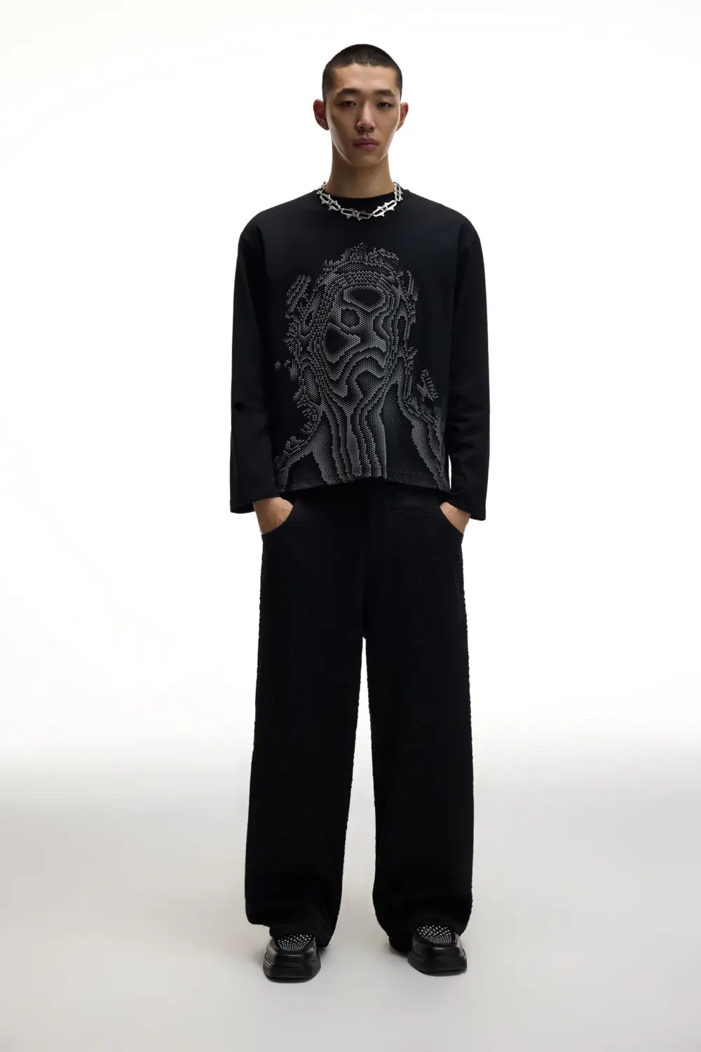 Chet Lo voluminous print T-shirt