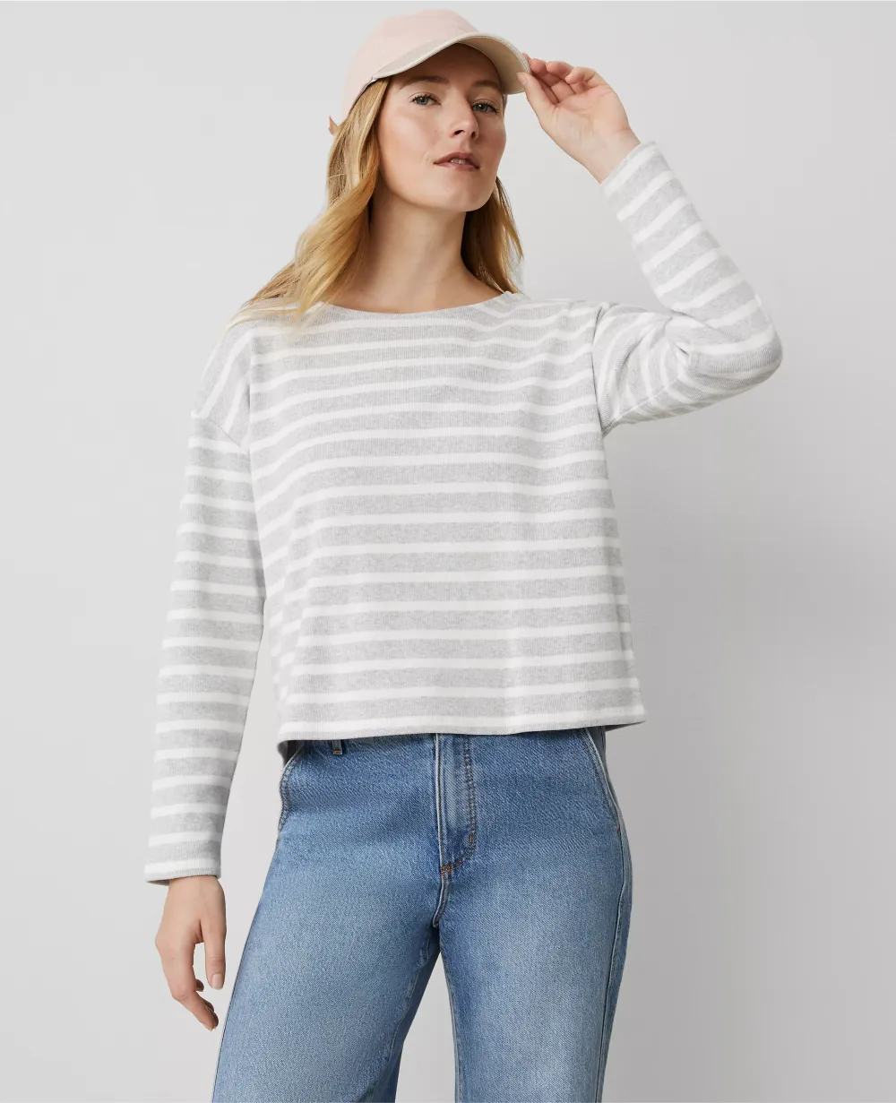 Weekend Collection Striped Relaxed Top