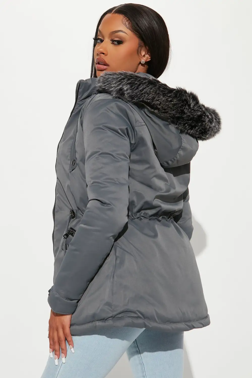 Inside Out Reversible Jacket - Charcoal/combo