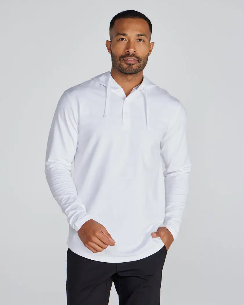 Drop-Cut: Lux Hooded Henley