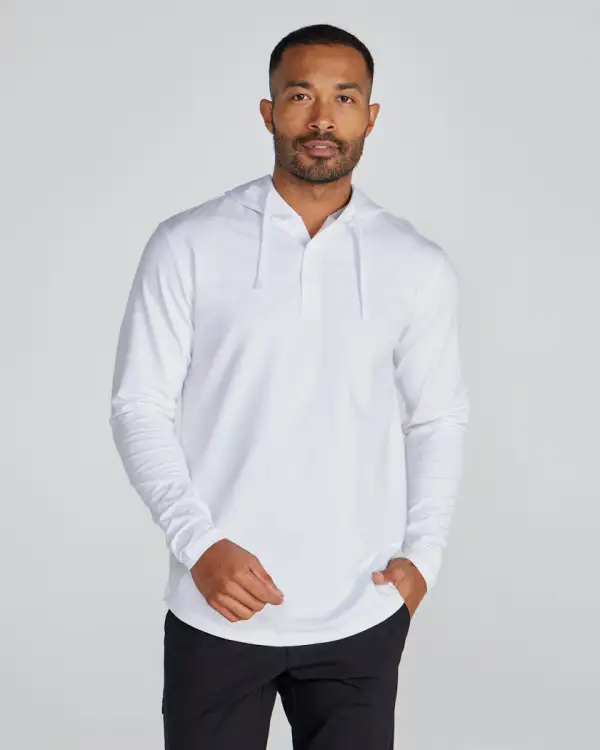 Drop-Cut: Lux Hooded Henley