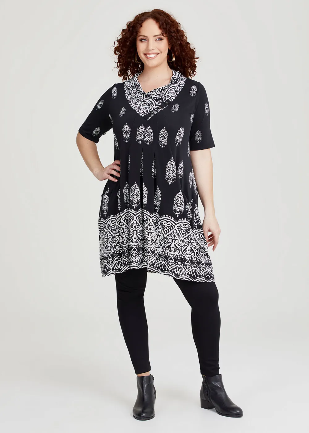 Border Print Tunic
