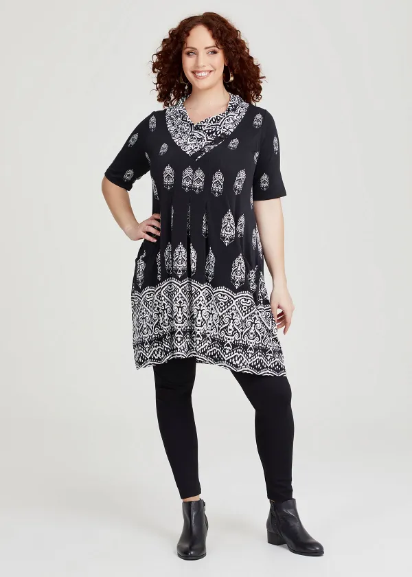 Border Print Tunic