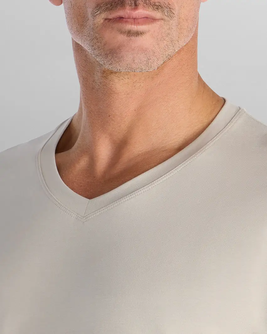 Drop-Cut V-Neck: Lux