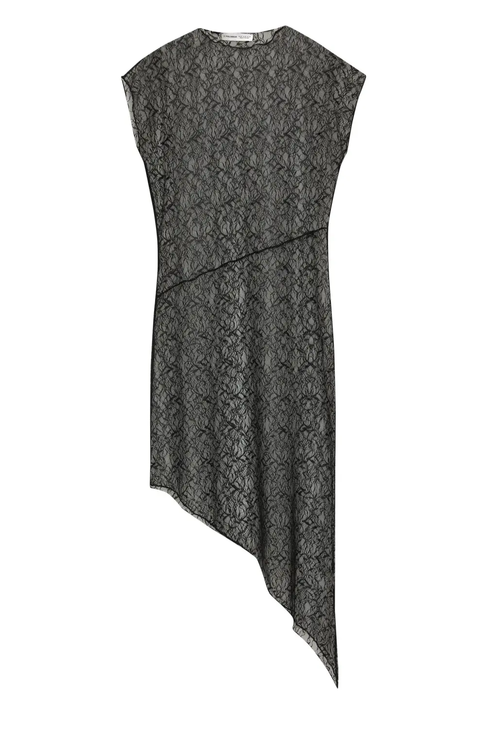 Vestido asimétrico encaje