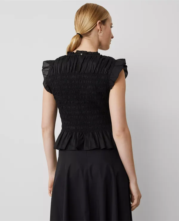 Smocked Ruffled Top