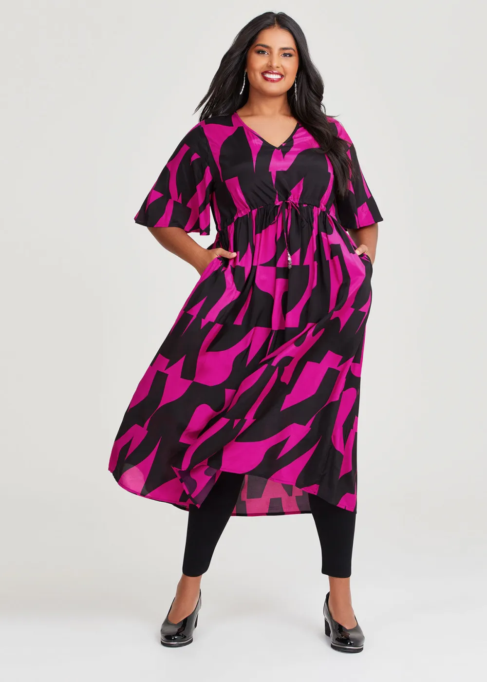 Natural Summer Time Monotone Dress