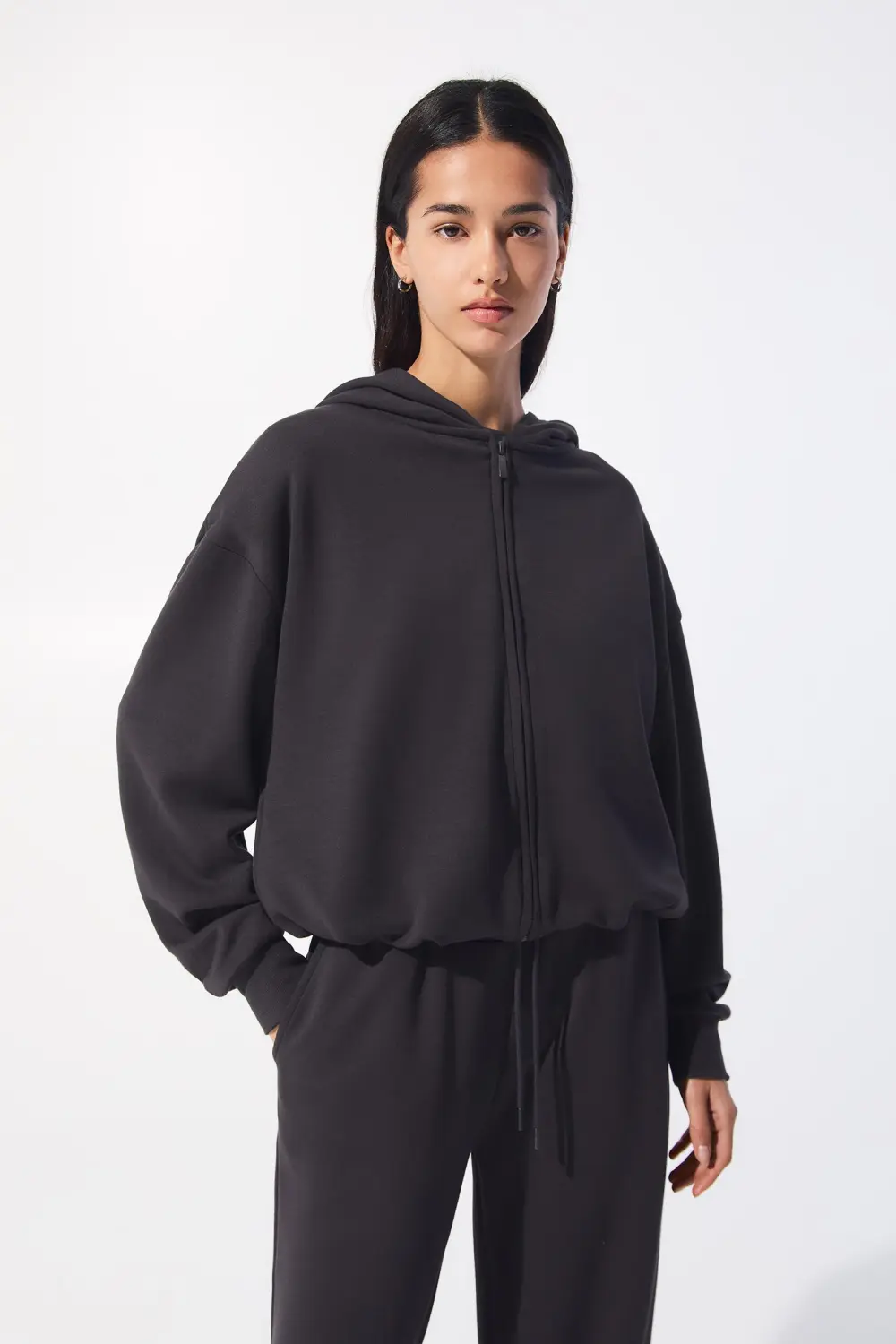 Sudadera capucha cremallera