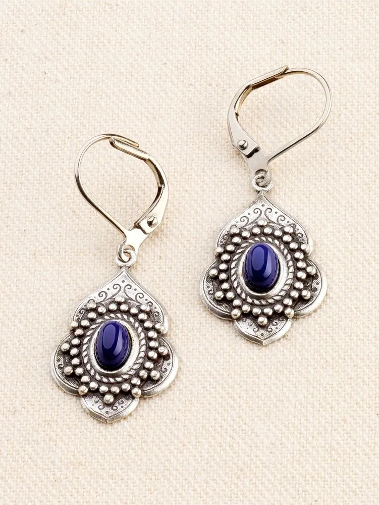 Antique Medallion Drop Earrings