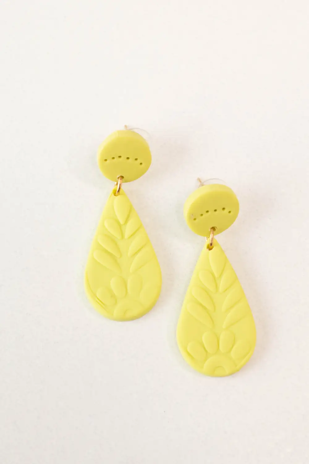 When Teardrops Fall Earrings, Yellow